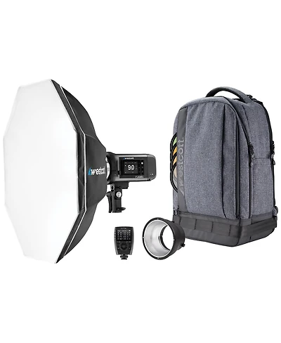 Westcott FJ400 Ii 400W Strobe Backpack Kit with Fj-X3 S Wireless Trigger for Sony Cameras