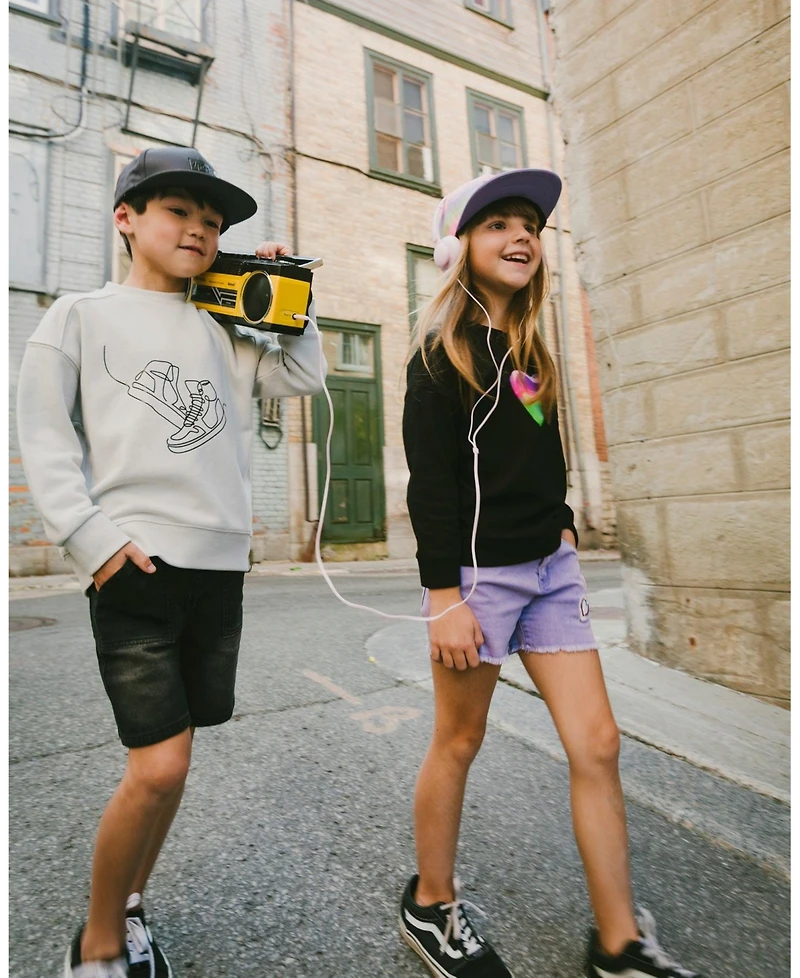 Deux par Deux Big Boys French Terry Sweatshirt Pale