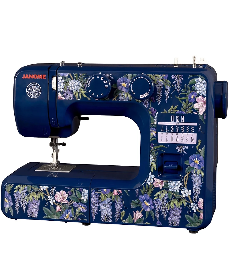 Janome Wisteria Promenade Easy-to-Use 15-Stitch Sewing Machine Officially Licensed Bridgerton Collection