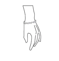 Bling Jewelry Zig Zag Geometric Cubic Zirconia Bezel Set Bubble Tennis Bracelet