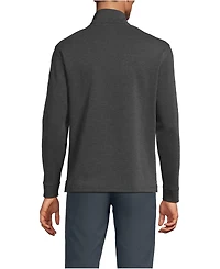 Lands' End Big & Tall Long Sleeve Cooling Performance Pique Quarter Zip