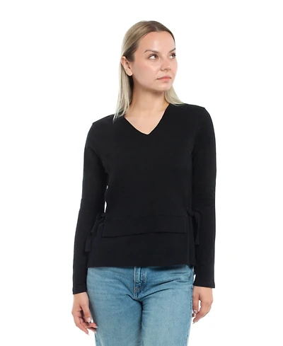 Wilt Clothing Women's Mixed Media Double Layer Long Sleeve