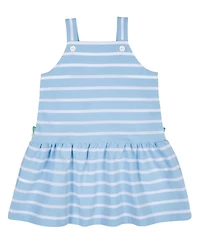 Florence Eiseman Little Girls Stripe Knit Dress With Mulitcolor Flowers