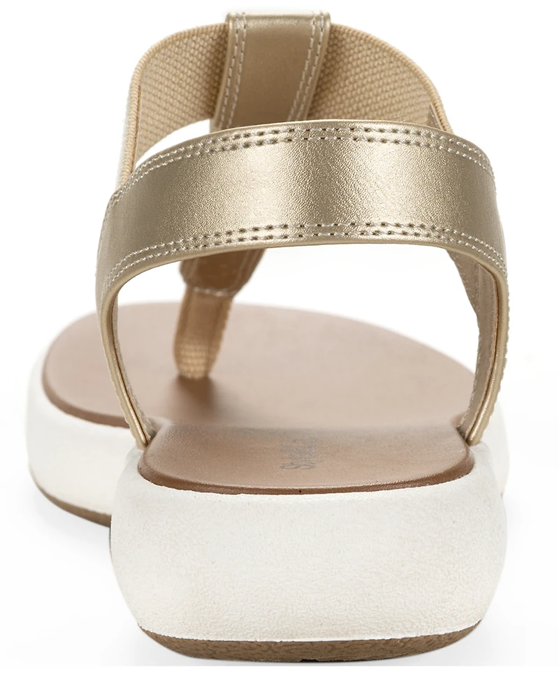 Style & Co Women's Harperr Elastic Round Toe Flat Sandals, Macy's Exclusive
