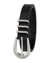 Levi's Women's Skinny Triple Metal Loop Leather Belt