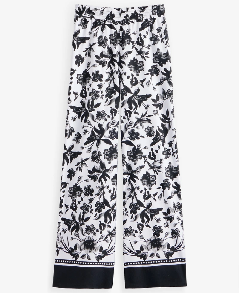 I.n.c. International Concepts Petite Printed Wide-Leg Pants, Macy's Exclusive