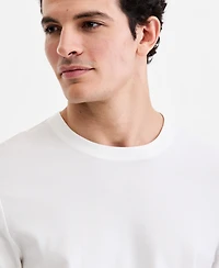 Alfani Men's Short-Sleeve Textured Mercerized T-Shirt, Macy's Exclusive