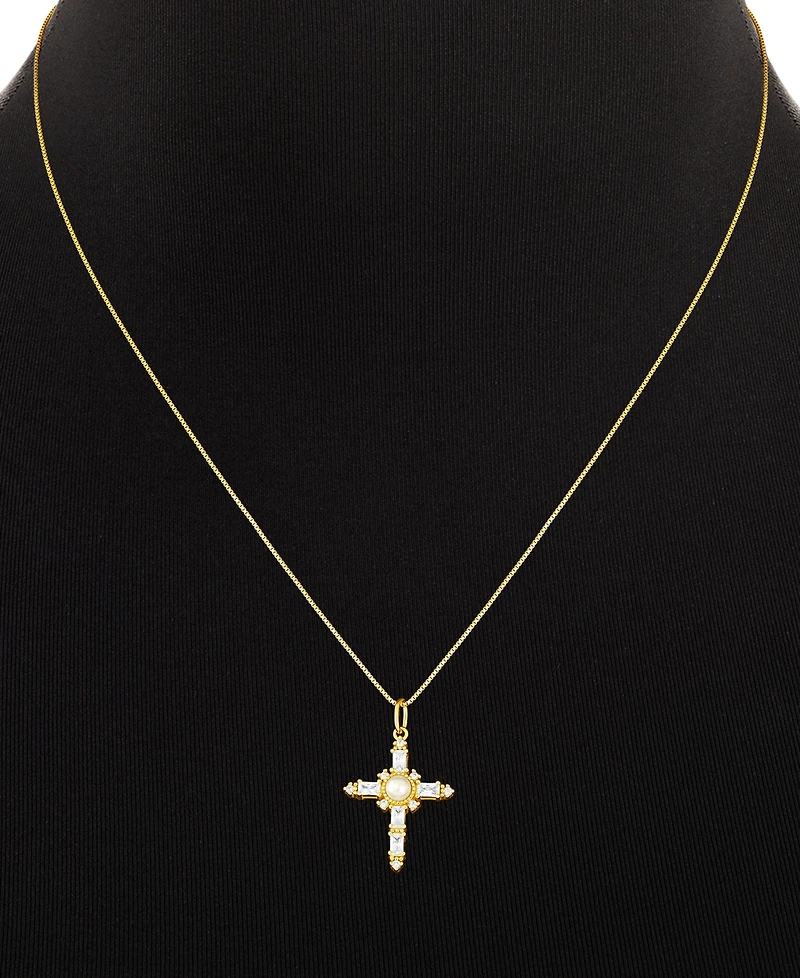Giani Bernini Gold Plated Cross Pendant Necklace
