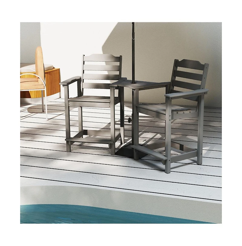 Decksplore A set of 2 economical bar stools (including the table board)