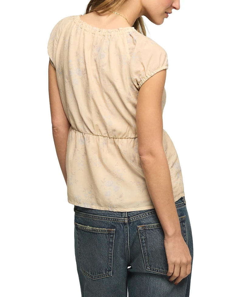 Lucky Brand Women's Floral Print Top