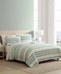 Nautica Varadero Stripe Cotton Reversible -Pc. Quilt Set