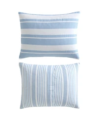 Nautica Riverside Stripe Cotton Reversible -Pc. Comforter Set