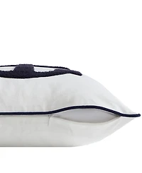 Nautica Anchor Loop Embroidered Square Decorative Pillow, 20" x 20"