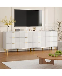 Gaomon Fluted Dresser for Bedroom with 6 Drawers