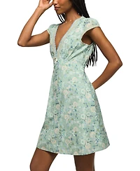 Lucky Brand Women's V-Neck Mini Dress