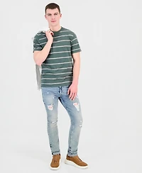 Guess Men's Striped Relaxed-Fit T-Shirt