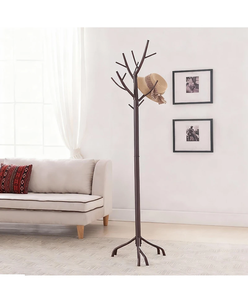 Yigii Metal Coat Rack with Branches and Hooks