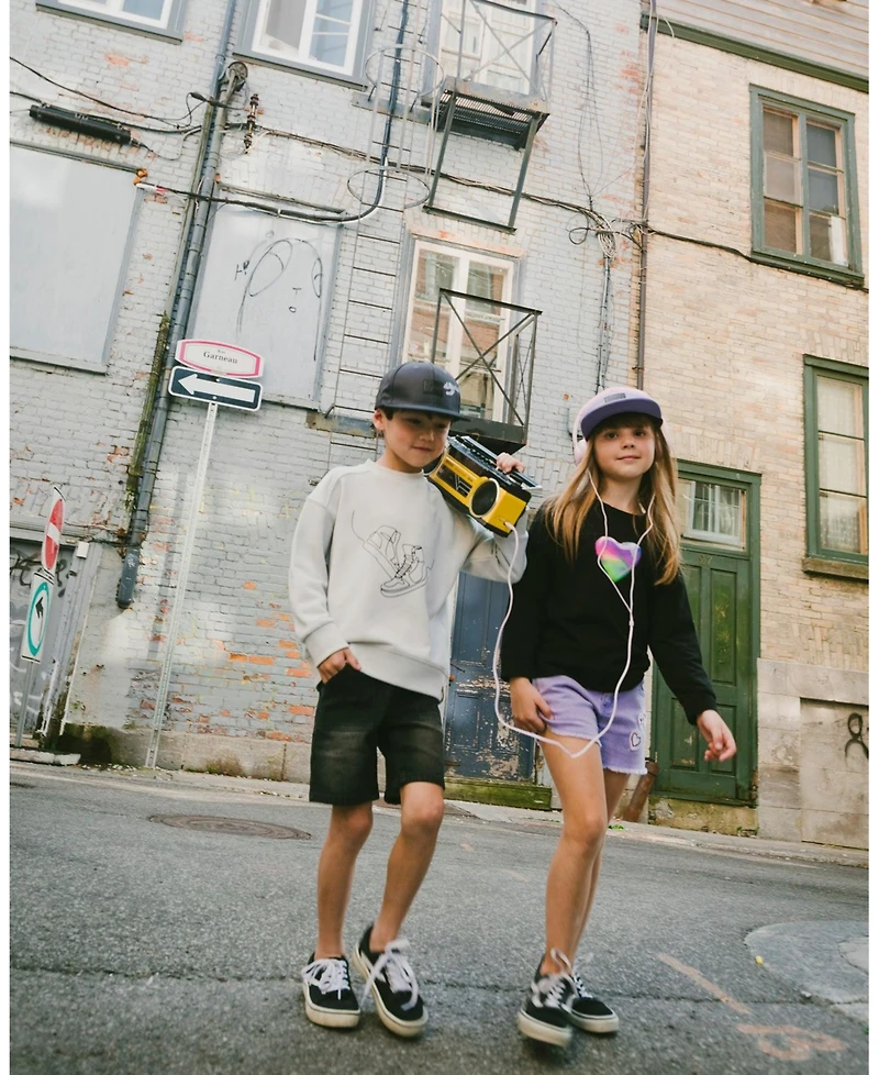 Deux par Big Boys French Terry Denim Shorts