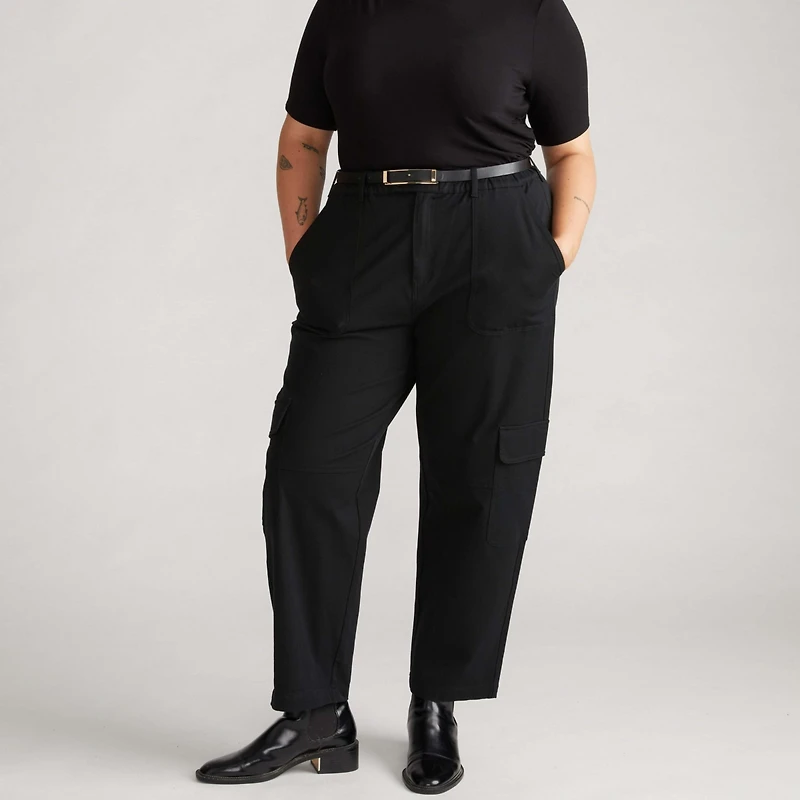 Universal Standard Plus Karlee Stretch Cotton Twill Cargo Pants