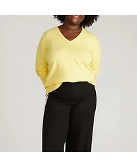 Universal Standard Plus Savvy Fine Knit V Sweater