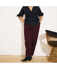 Universal Standard Women's Plus Stretch Poplin Wrap Shirt