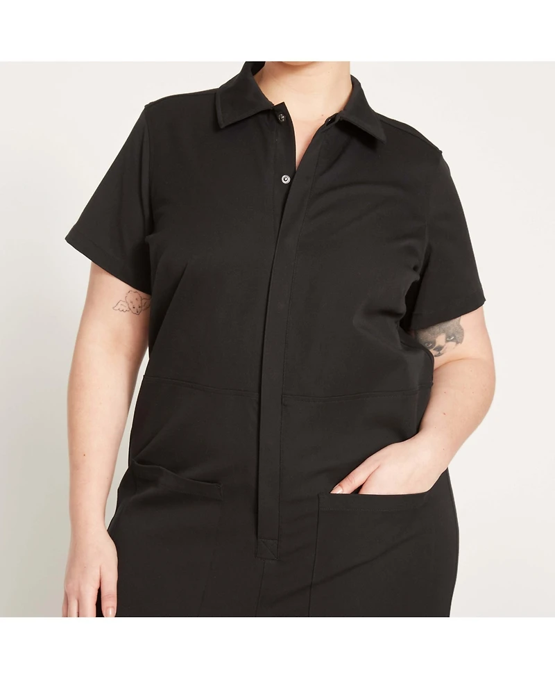 Universal Standard Women's Kate Stretch Cotton Twill Jumpsuit