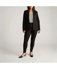 Universal Standard Women's Lennox Collarless Ponte Blazer