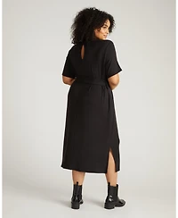 Universal Standard Plus TravelKnit Belted Dress
