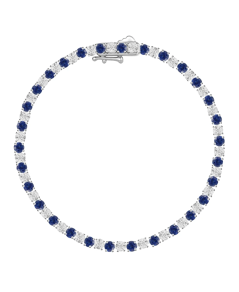 Macy's Multi-Gemstone Bracelet in 14k Gold Over Sterling Silver (Also in Sterling Silver)