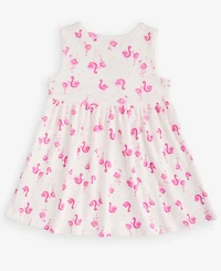 First Impressions Baby Girls' 0M-24M Flamingo-Print Dress, Macy's Exclusive