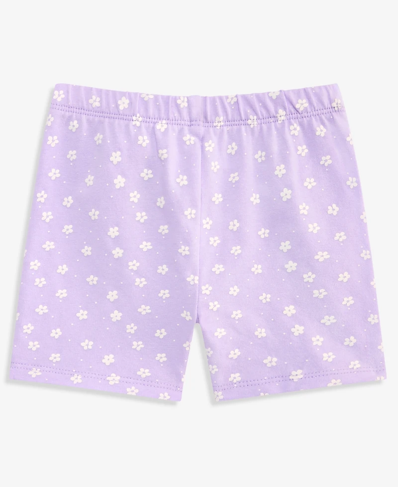 First Impressions Toddler Girls' 2T-4T Mix & Match Ditsy-Floral-Print Biker Shorts, Macy's Exclusive