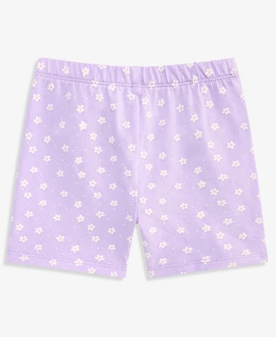 First Impressions Toddler Girls' 2T-4T Mix & Match Ditsy-Floral-Print Biker Shorts, Macy's Exclusive