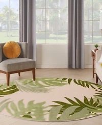 Nourison Home Aloha ALH40 5'3"x5'3" Round Area Rug