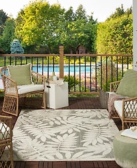 Nourison Home Aloha ALH18 Neutral 6' x 9' Outdoor Area Rug