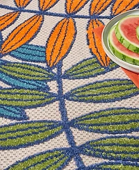 Nourison Home Aloha ALH18 Multi 4' Round Rug