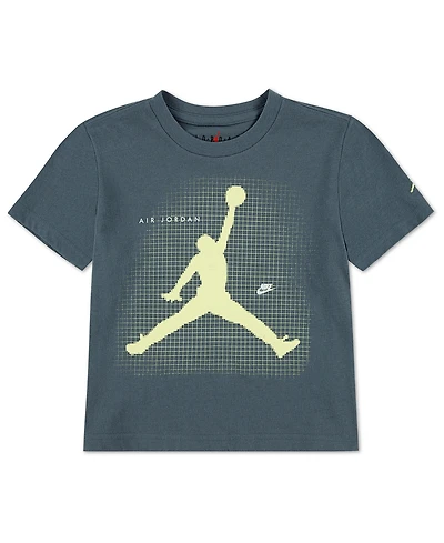 Jordan Boys' Toddler 2T-4T Jumpman Grid Blur Crewneck T-Shirt