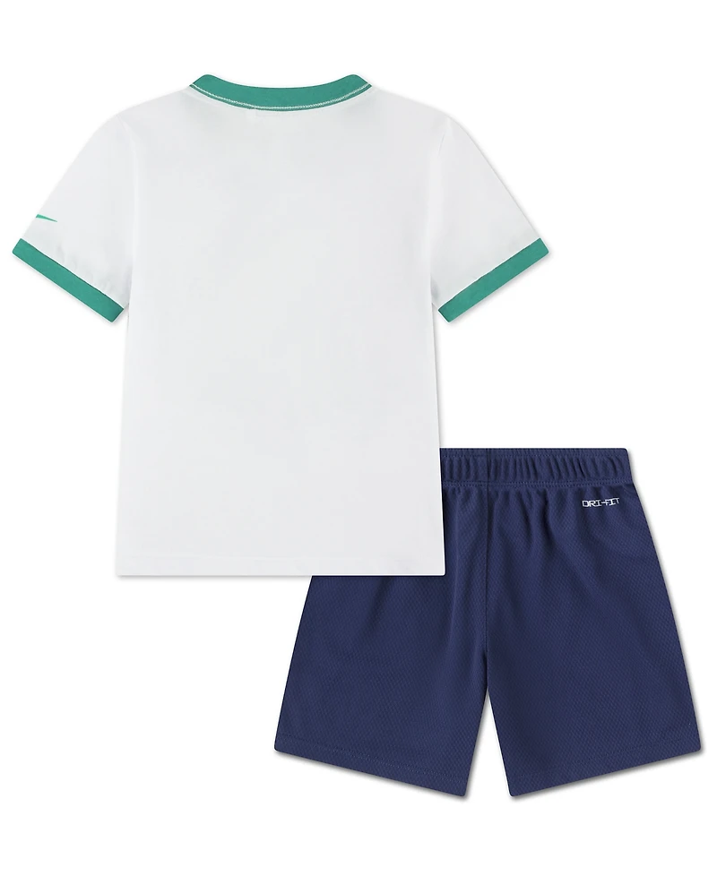 Nike Boys' 4-7 Dri-fit Baseball Character Short-Sleeve T-Shirt and Shorts, 2-Piece Set