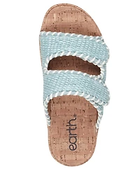Earth Women's Sprinti Round Toe Platform Footbed Sandals