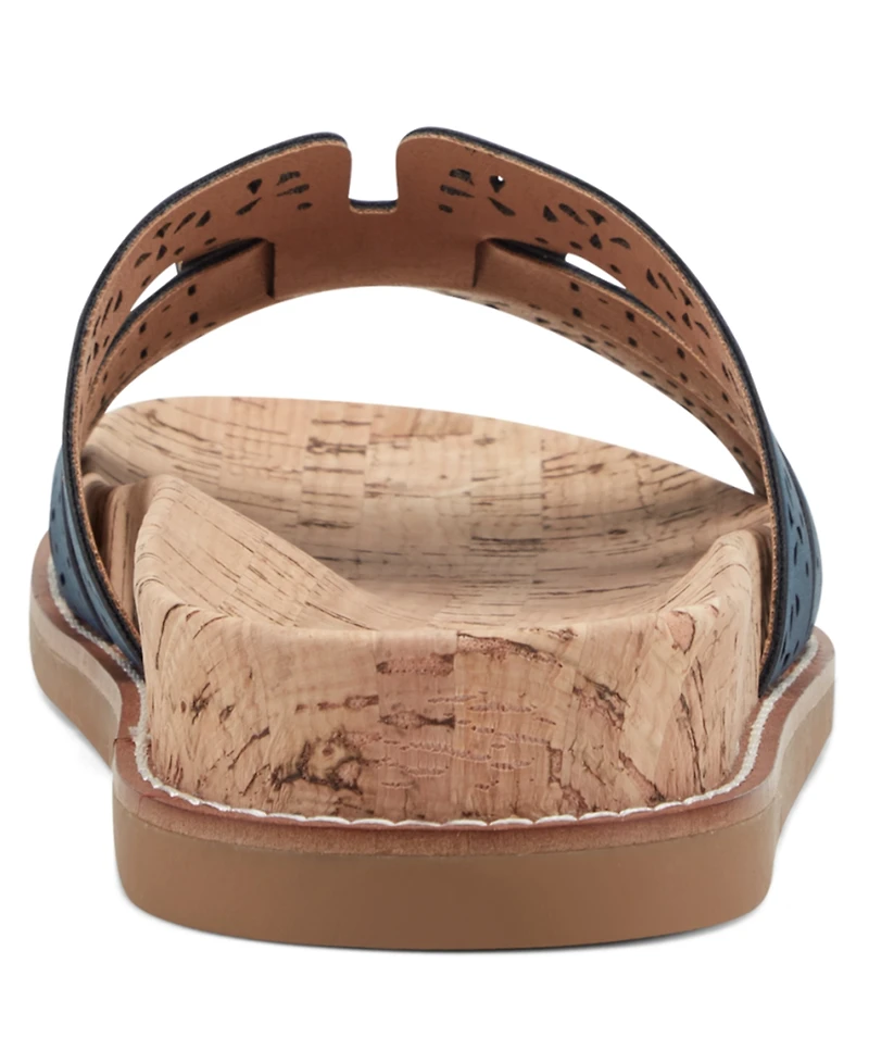 Earth Women's Fairren Flat Slip-On Footbed Sandals