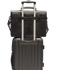 Mancini Men's Double Compartment Laptop Briefcase