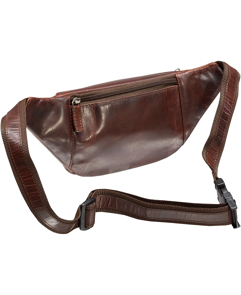 Mancini Men's Classic Waist Bag
