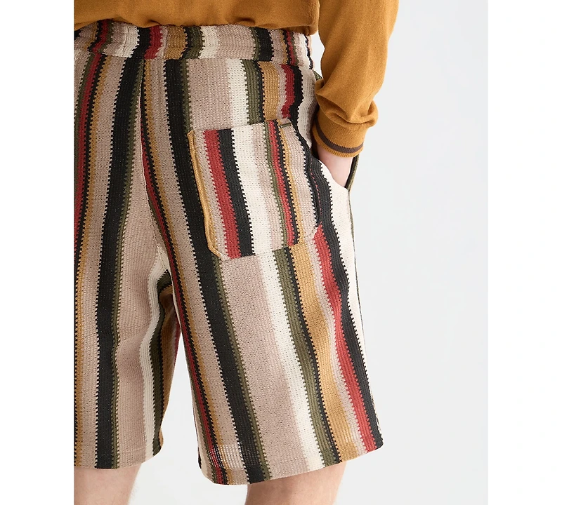 Scotch & Soda Men's Crochet Multi-Color Stripe Bermuda Shorts