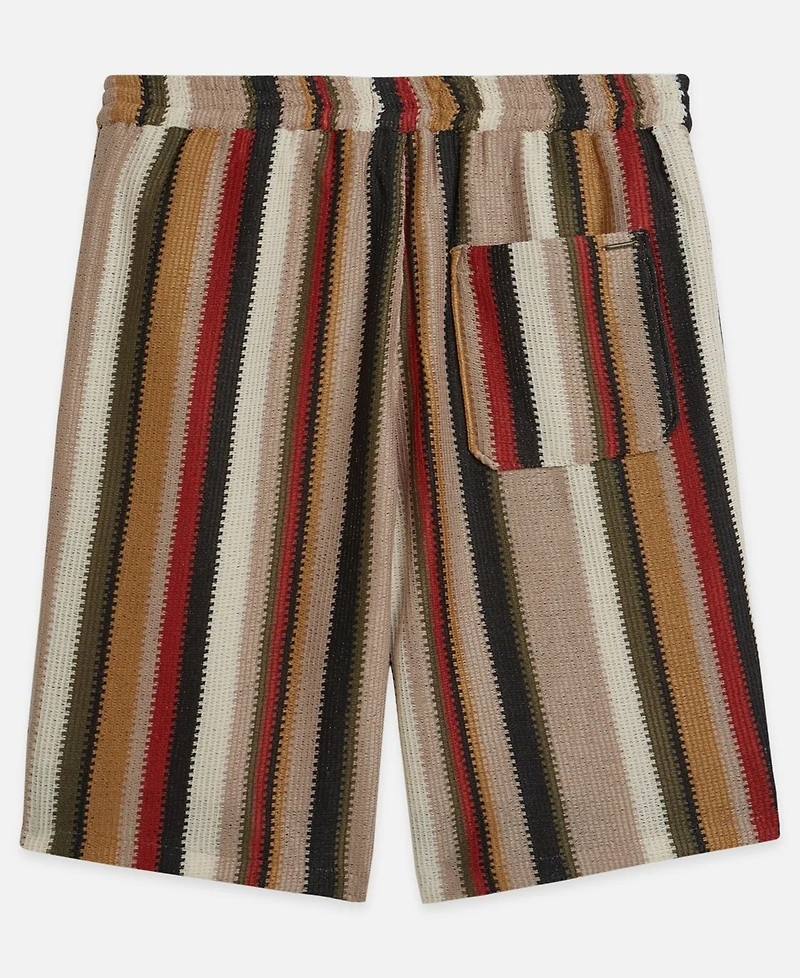 Scotch & Soda Men's Crochet Multi-Color Stripe Bermuda Shorts
