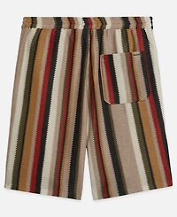 Scotch & Soda Men's Crochet Multi-Color Stripe Bermuda Shorts