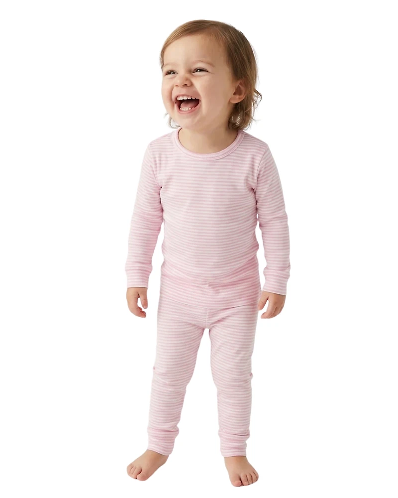 Motette Toddler Girls Ballet Stripe Pajama Set