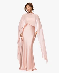 Xscape Women's Overlay Maxi Dress