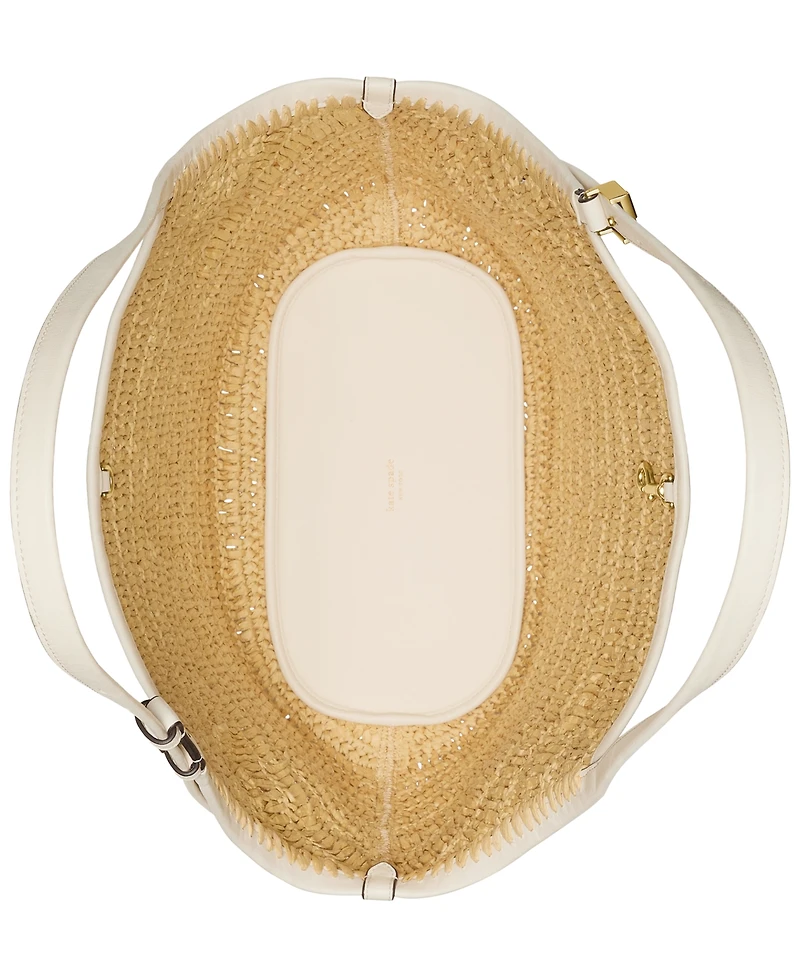 kate spade new york Deco Straw Tulip Extra-Large Tote Bag