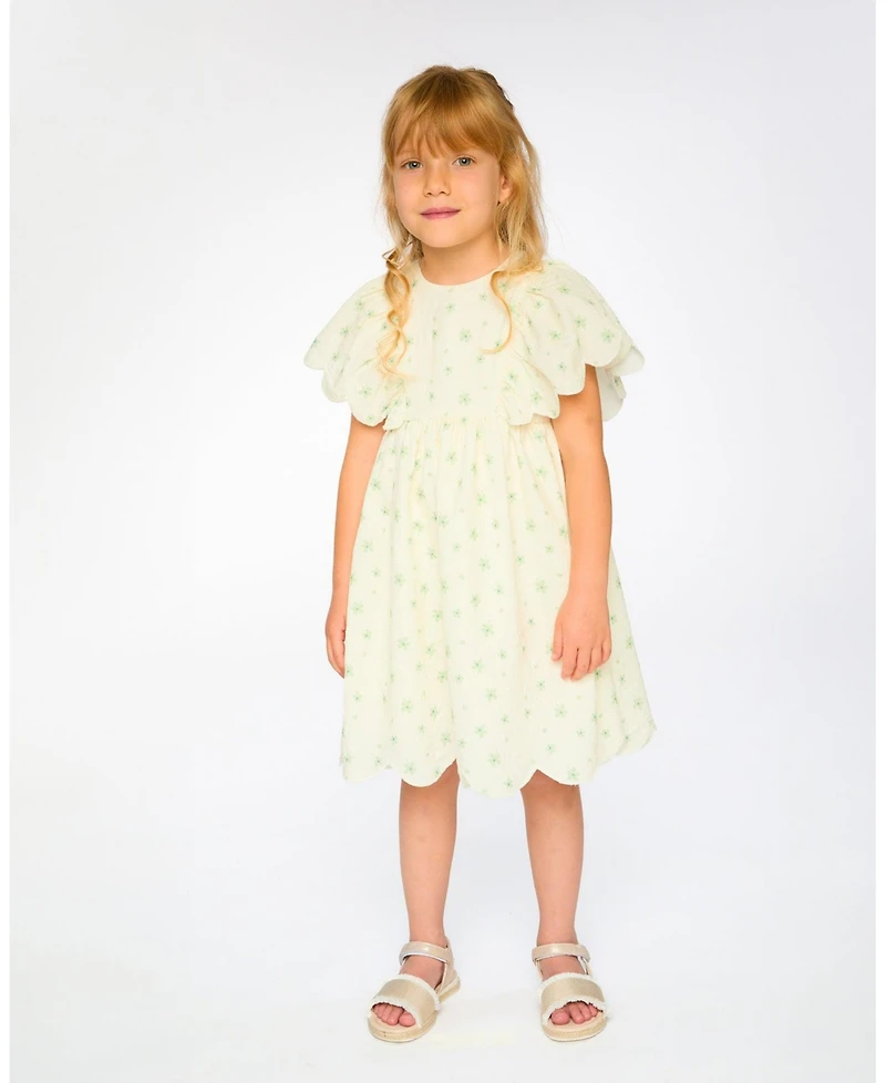 Deux par Toddler Girls Jacquard Dress Printed Flowers - Toddler|Child