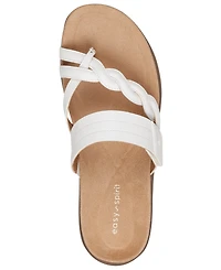 Easy Spirit Women's Waren Asymmetrical Flat Slip-On Sandals