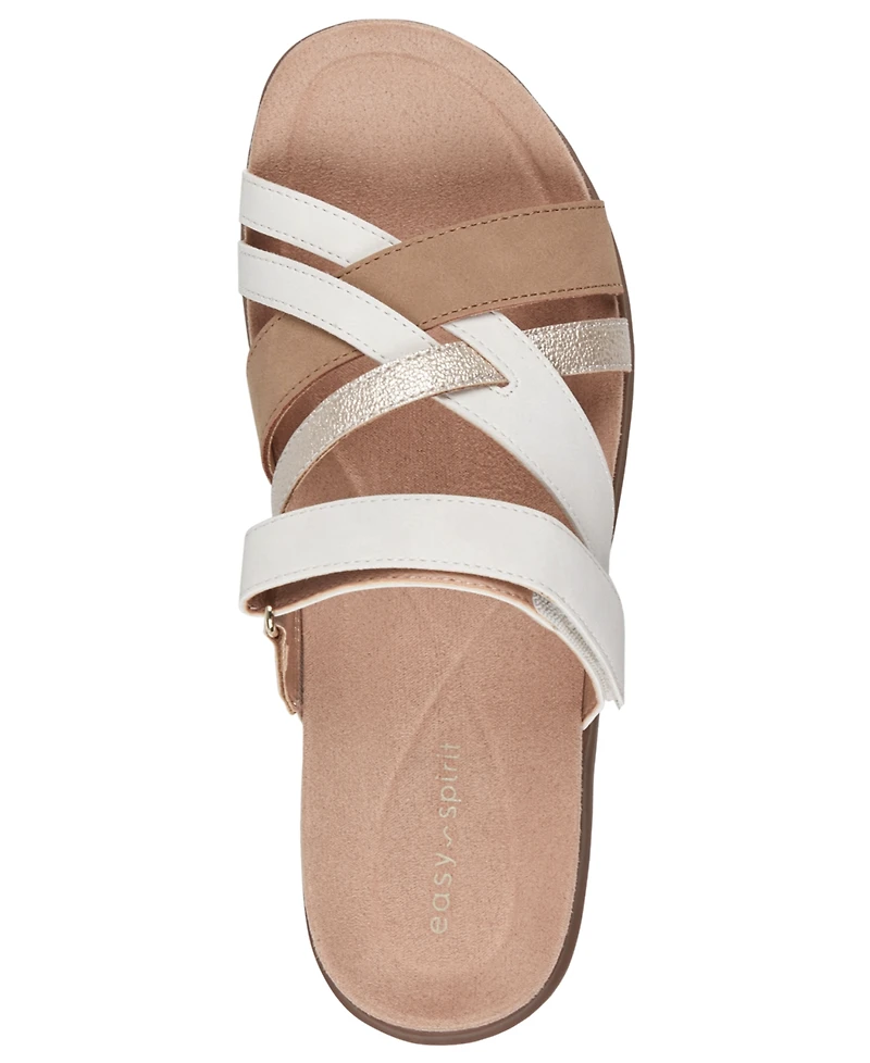 Easy Spirit Women's Waylin Strappy Flat Slip-On Sandals
